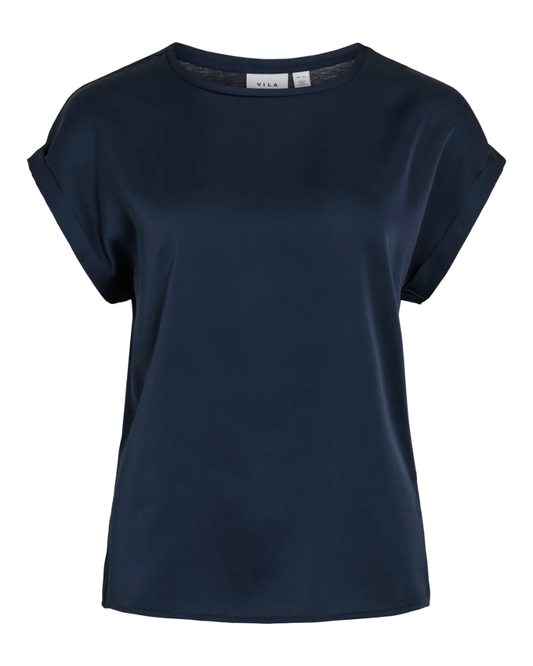 VIELETTE S/S SATIN TOP