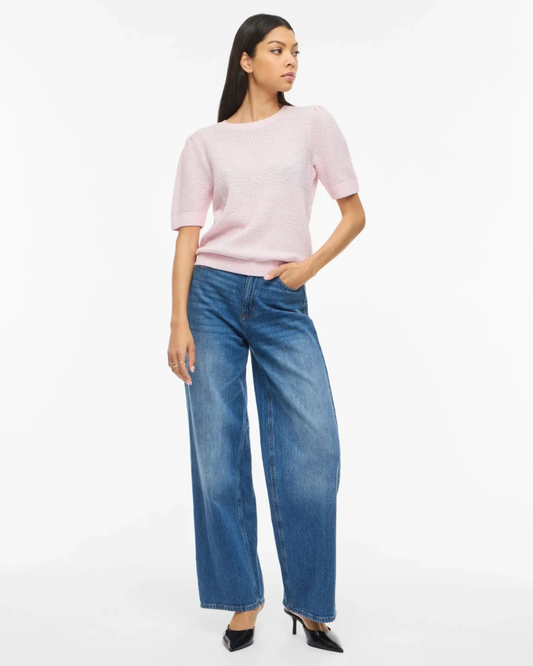 VIDALO O-NECK S/S KNIT