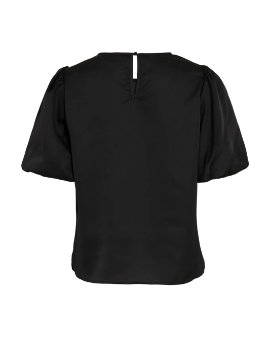 VIELETTE2/4 SATIN PUFF TOP
