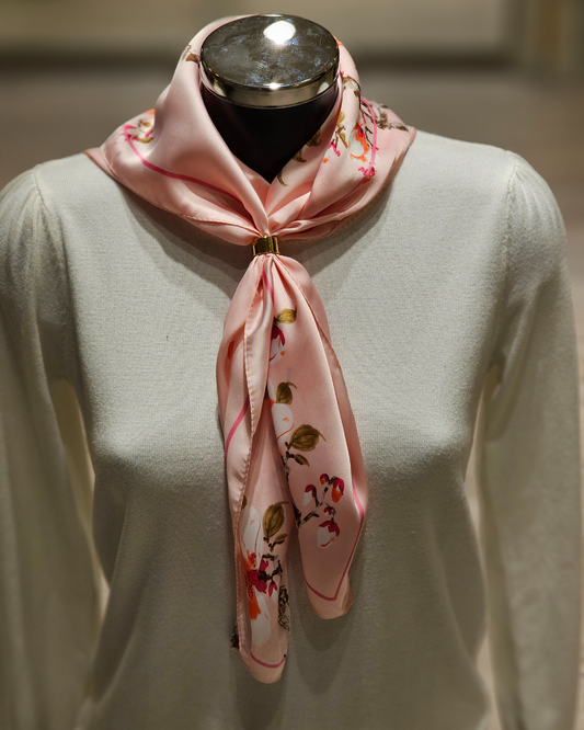 SQUARE SCARF PINK