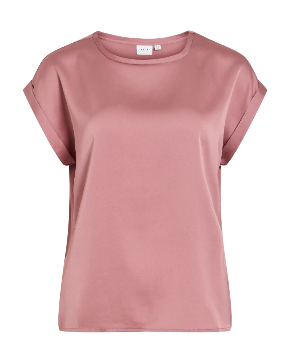 VIELETTE S/S SATIN TOP