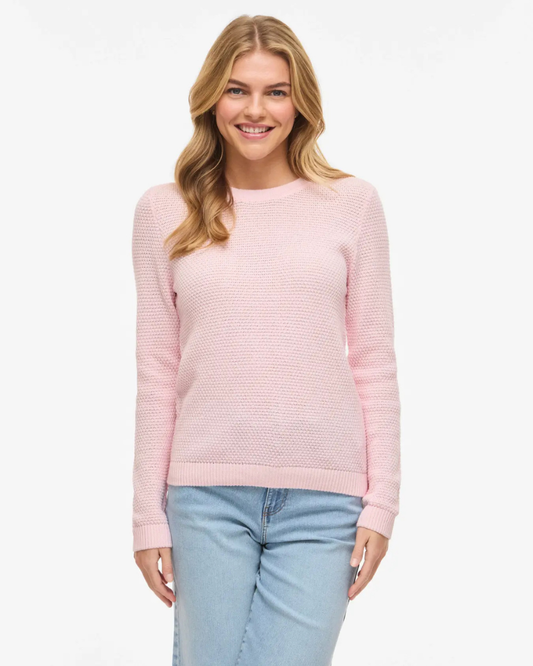 VIDALO O-NECK L/S KNIT TOP