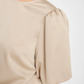 VIELETTE2/4 SATIN PUFF TOP