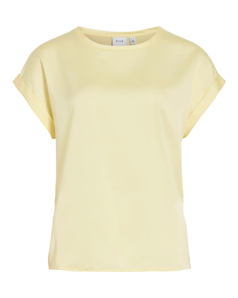 VIELETTE S/S SATIN TOPP