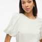 VIELETTE2/4 SATIN PUFF TOP
