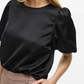 VIELETTE2/4 SATIN PUFF TOP
