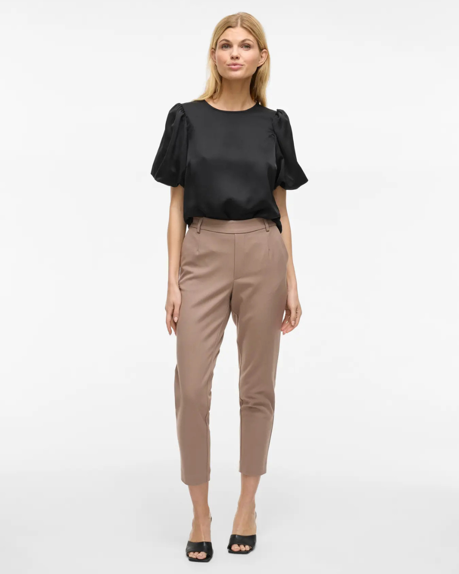 VIELETTE2/4 SATIN PUFF TOP
