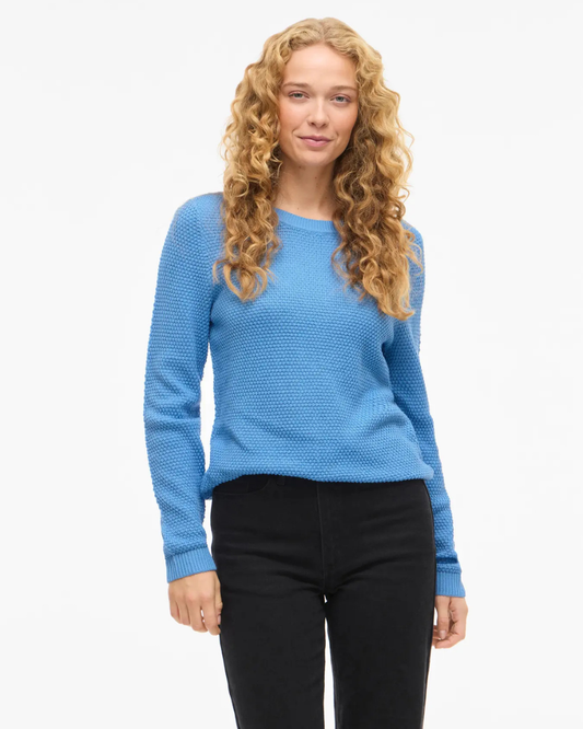 VIDALO O-NECK L/S KNIT TOP