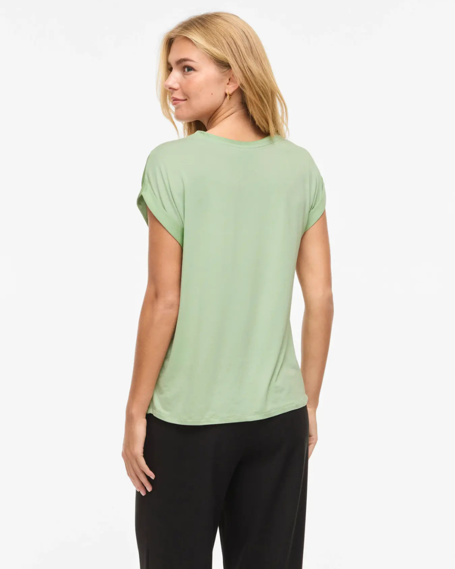 VIELETTE S/S SATIN TOPP