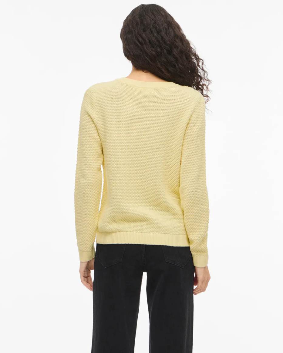 VIDALO O-NECK L/S KNIT TOP
