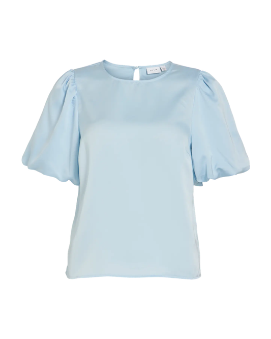 VIELETTE2/4 SATIN PUFF TOP