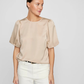 VIELETTE2/4 SATIN PUFF TOP