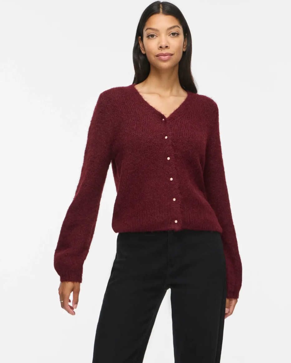 VIMARLEY L/S V-NECK CARDIGAN