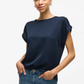 VIELETTE S/S SATIN TOP