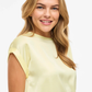 VIELETTE S/S SATIN TOPP