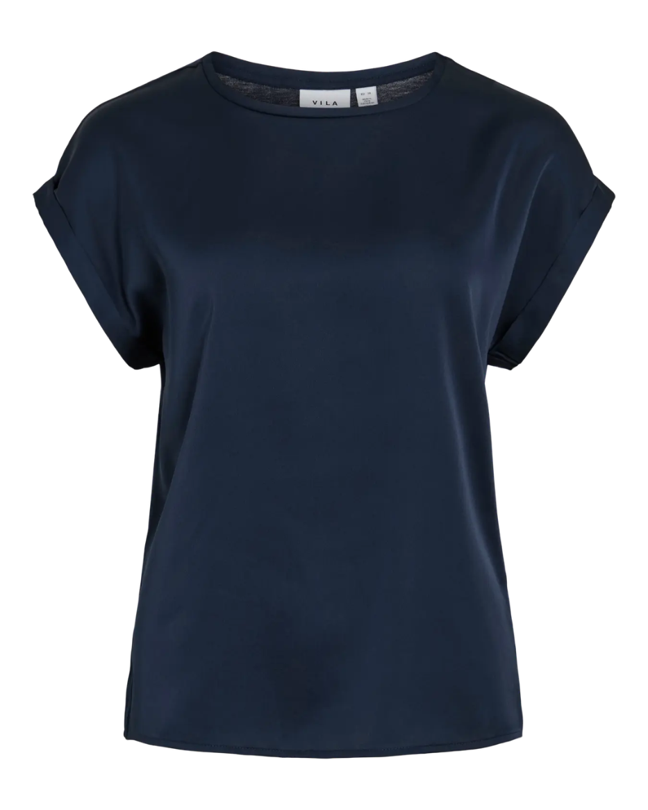 VIELETTE S/S SATIN TOP