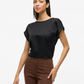 VIELETTE S/S SATIN TOP