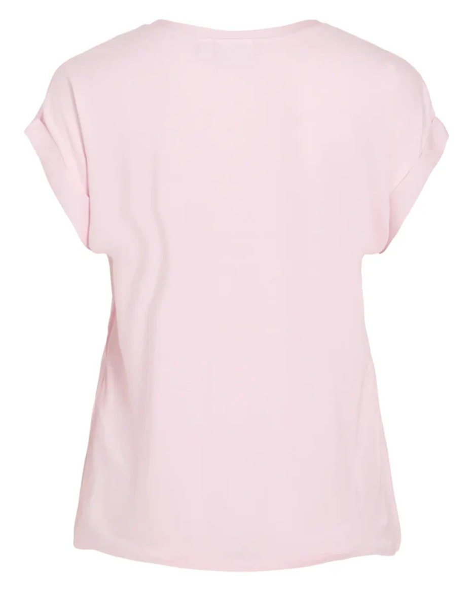 VIELETTE S/S SATIN TOPP