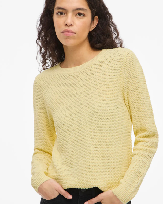 VIDALO O-NECK L/S KNIT TOP