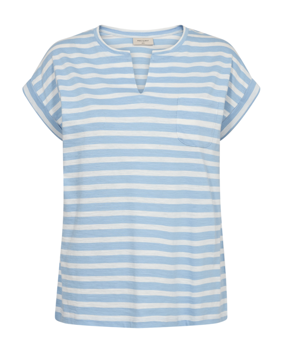 VIVA-TEE V-NECK STRIPED