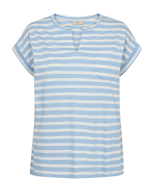 VIVA-TEE V-NECK STRIPED