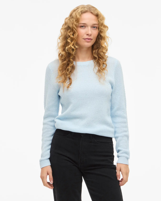 VIDALO O-NECK L/S KNIT TOP