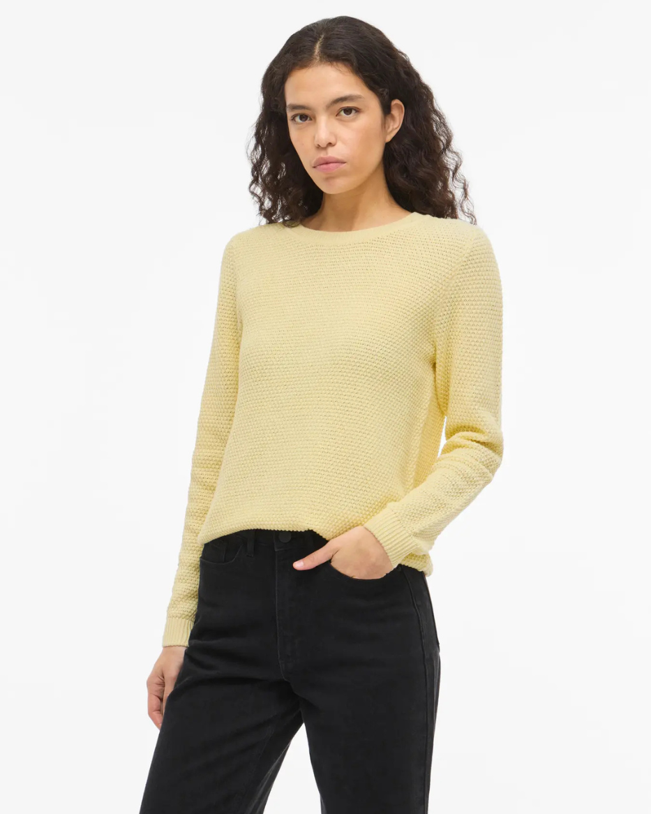 VIDALO O-NECK L/S KNIT TOP
