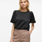 VIELETTE2/4 SATIN PUFF TOP