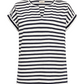 VIVA-TEE V-NECK STRIPED