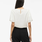 VIELETTE2/4 SATIN PUFF TOP