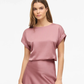 VIELETTE S/S SATIN TOP