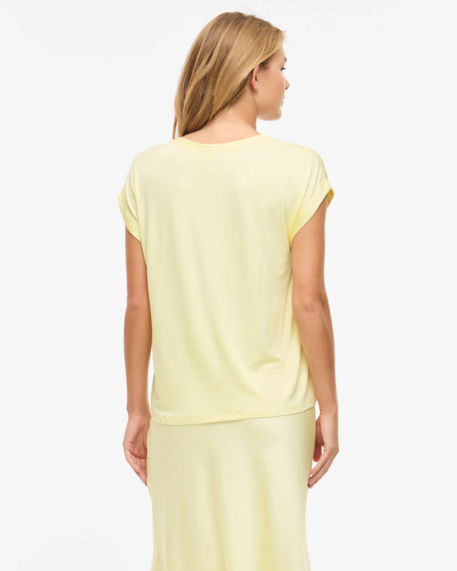 VIELETTE S/S SATIN TOPP