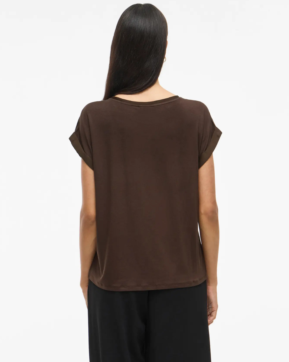 VIELETTE S/S SATIN TOP