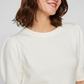 VIRIL 2/4 SLEEVE O-NECK KNIT TOP