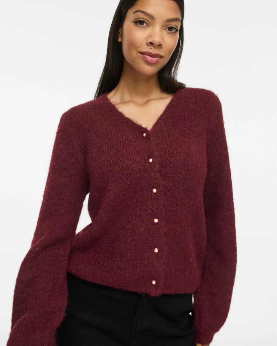 VIMARLEY L/S V-NECK CARDIGAN