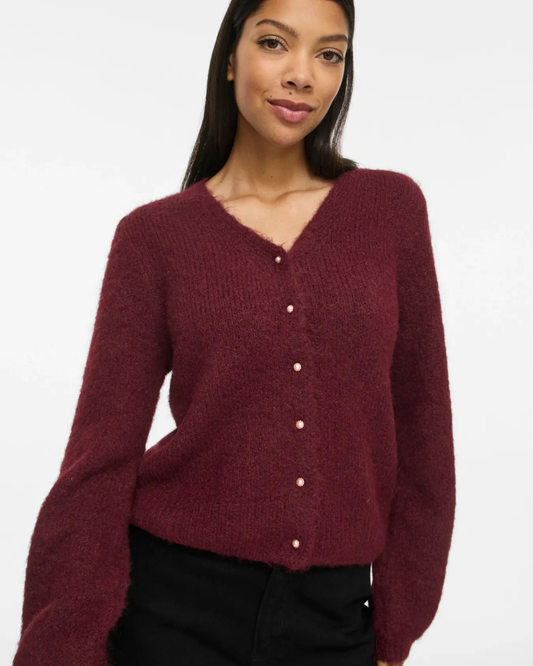 VIMARLEY L/S V-NECK CARDIGAN