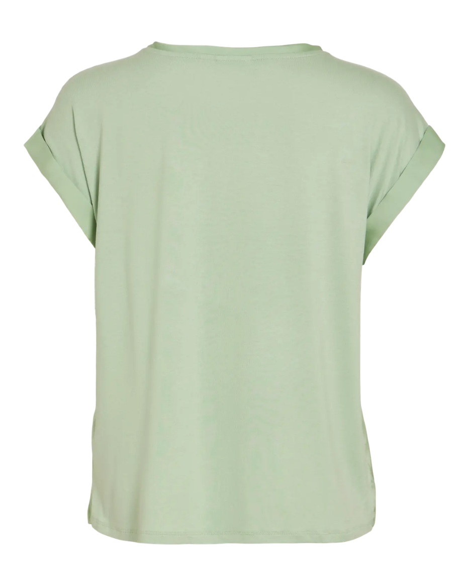 VIELETTE S/S SATIN TOPP