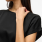 VIELETTE S/S SATIN TOP