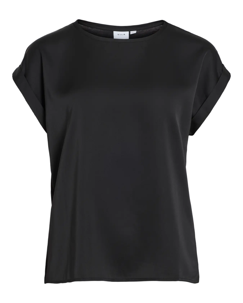 VIELETTE S/S SATIN TOP