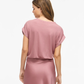 VIELETTE S/S SATIN TOP