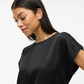 VIELETTE S/S SATIN TOP