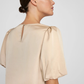 VIELETTE2/4 SATIN PUFF TOP