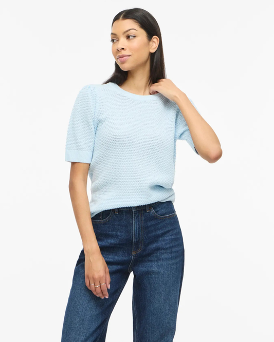 VIDALO O-NECK S/S KNIT