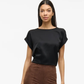 VIELETTE S/S SATIN TOP