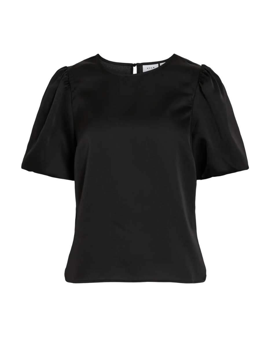VIELETTE2/4 SATIN PUFF TOP