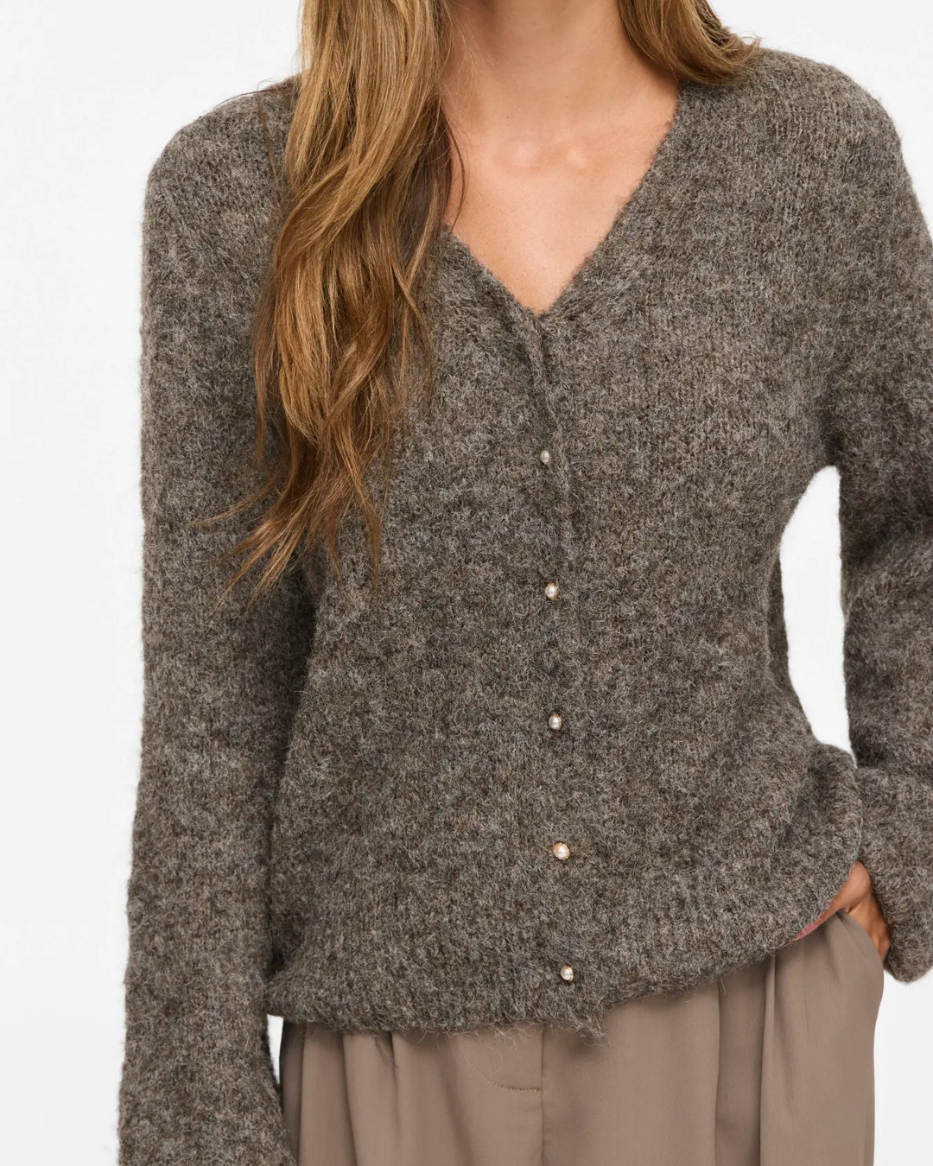 VIMARLEY L/S V-NECK CARDIGAN