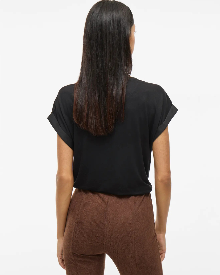 VIELETTE S/S SATIN TOP