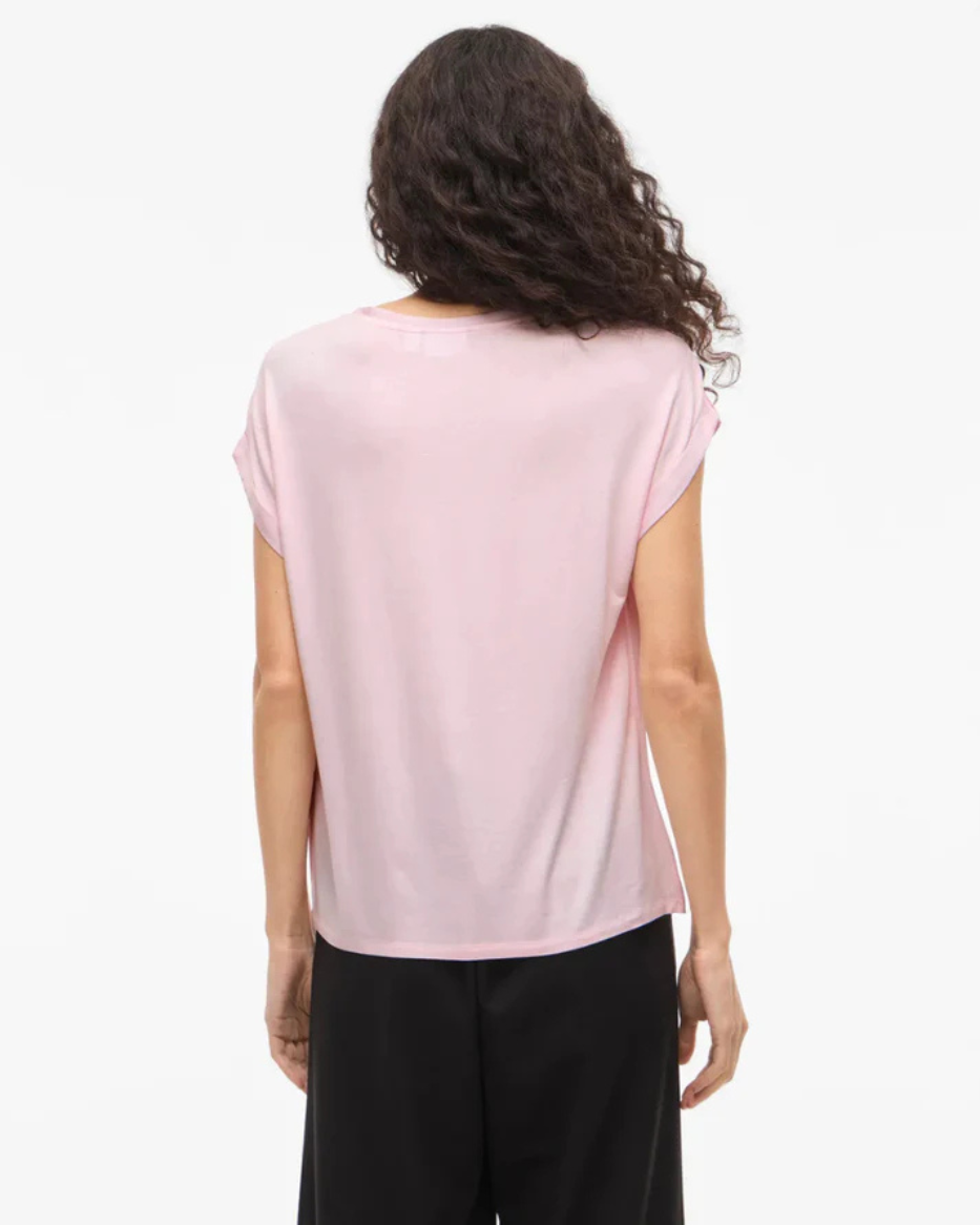VIELETTE S/S SATIN TOPP