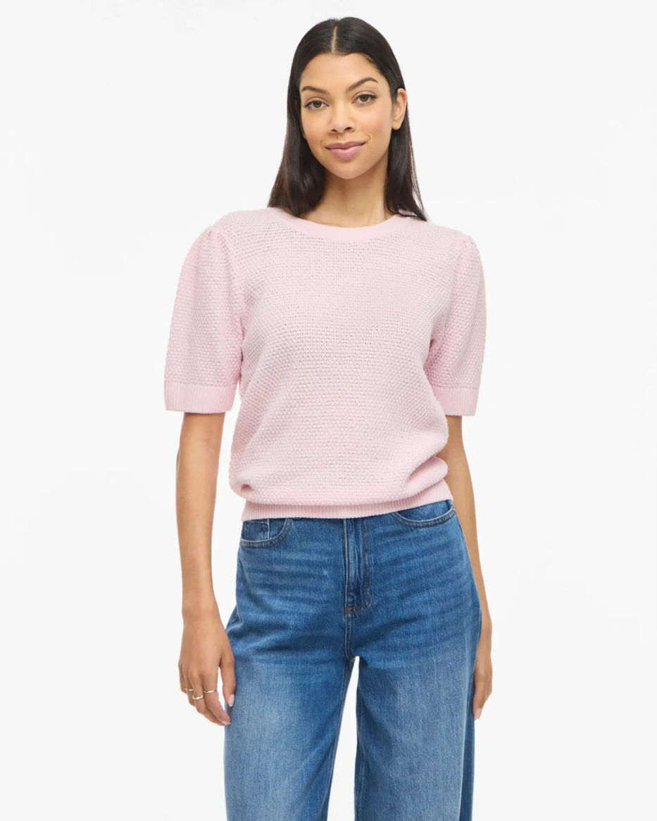 VIDALO O-NECK S/S KNIT