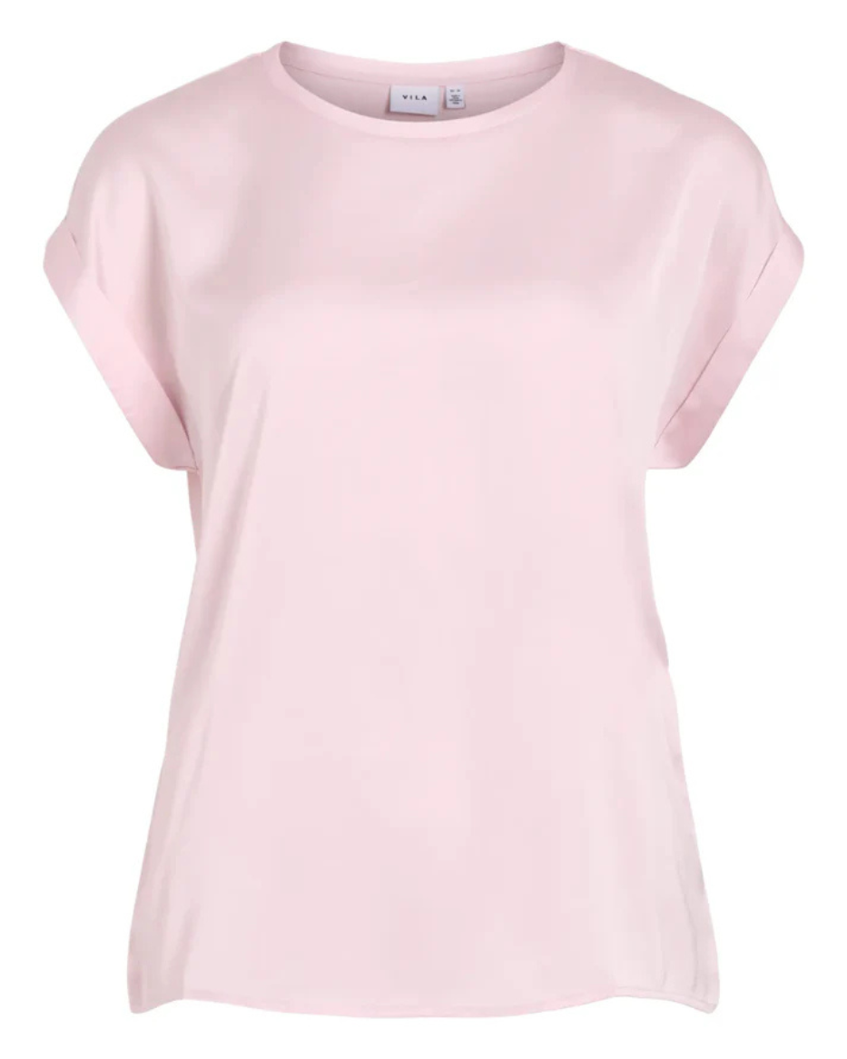 VIELETTE S/S SATIN TOPP
